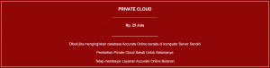 harga AOL private cloud