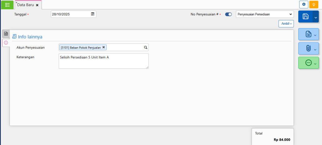 Akun Penyesuaian Persediaan