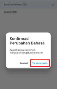 Cara Mengganti Bahasa Pada Bliss Member
